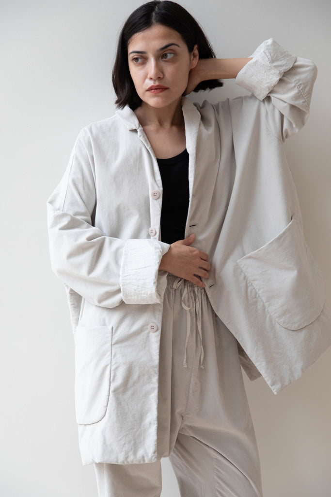 Album di Famiglia | Velvet Big Blazer in Fog