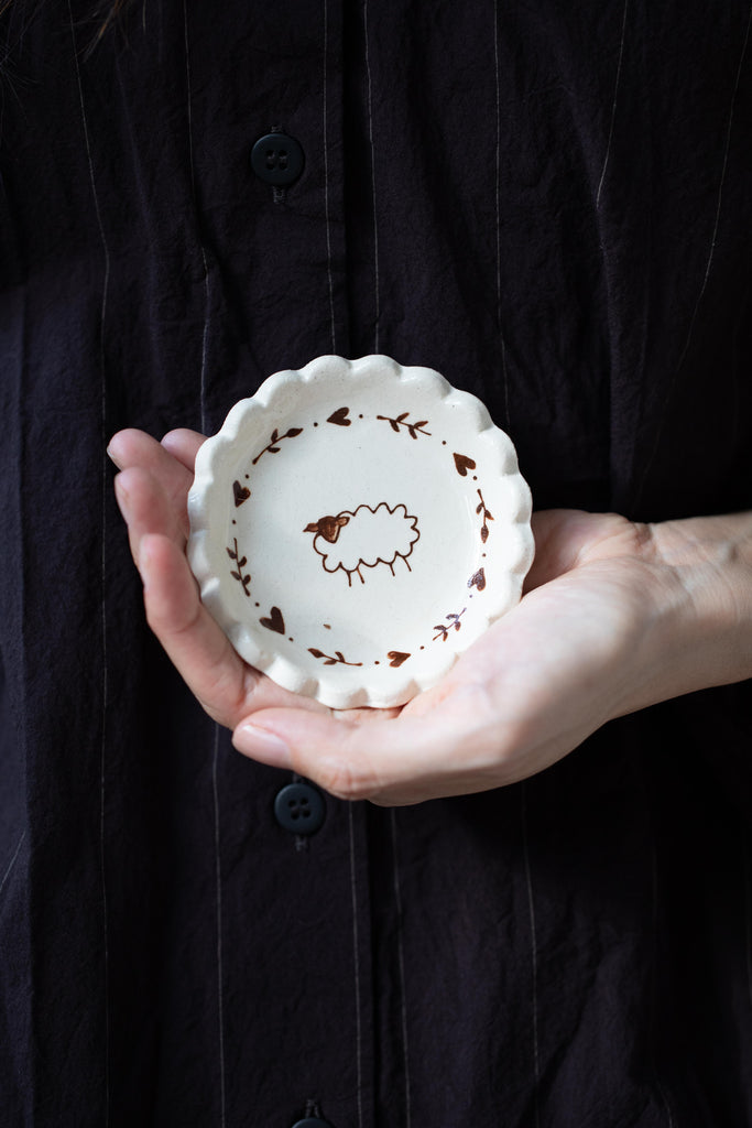 Stephanie Dawn Matthias | Alpine Cream Sheep Salt Dish