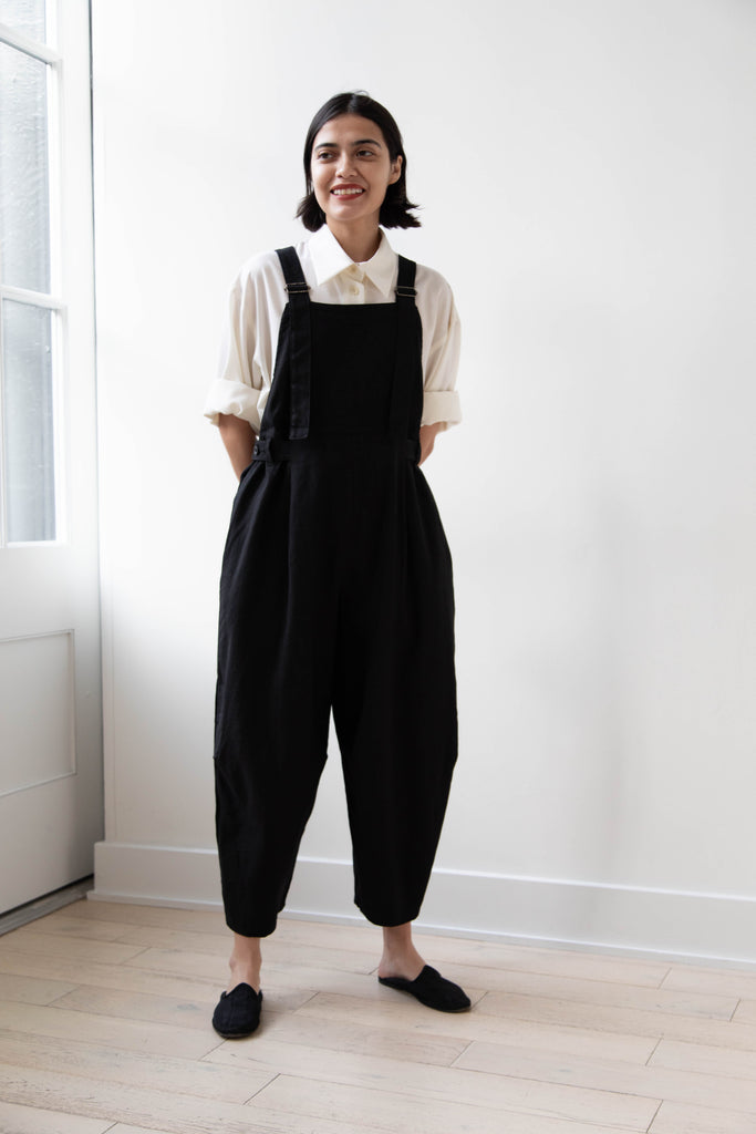 Laboratory | Side Tab Salopette in Black