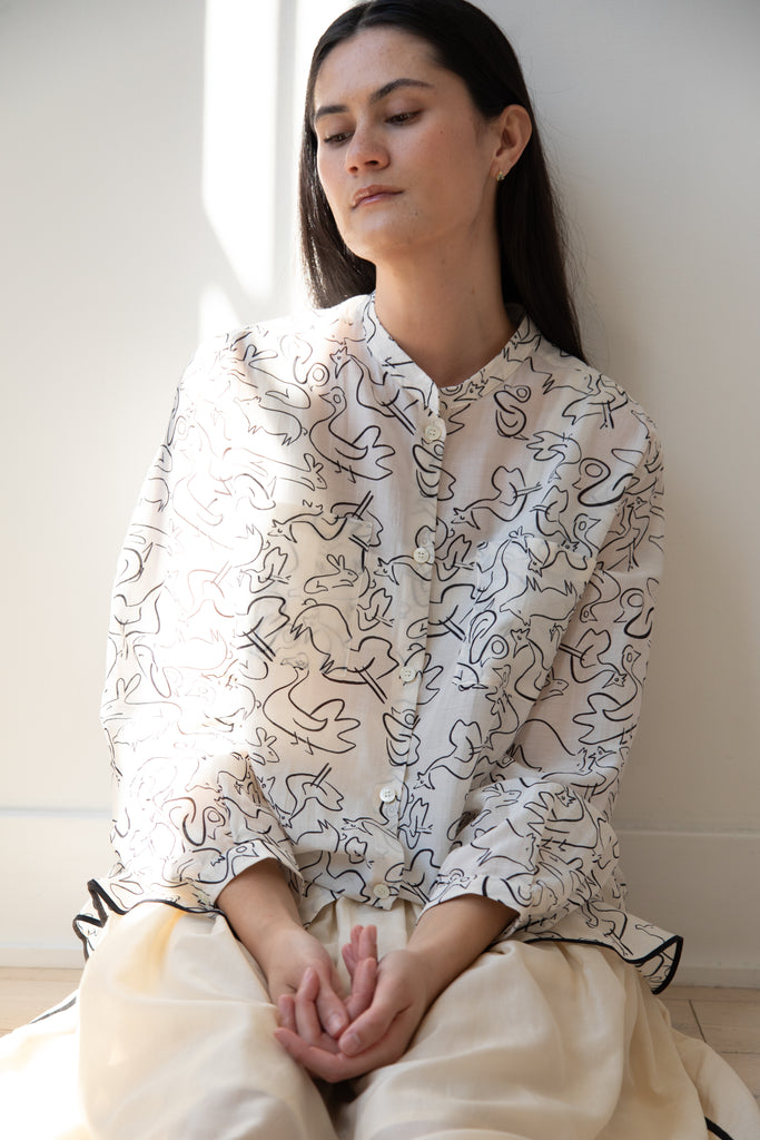 Sara Lanzi | Oversize Shirt in the Orwell Print