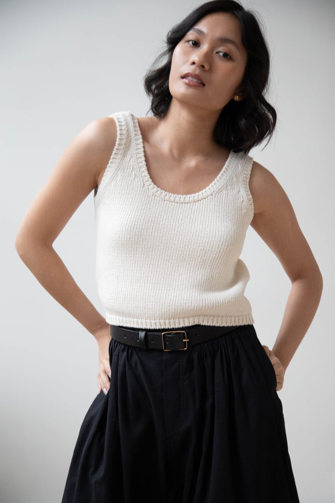Nothing Written | Cerda Knit Top in Ivory