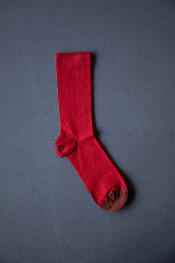 Bonne Maison | Berry Red & Maroon Socks