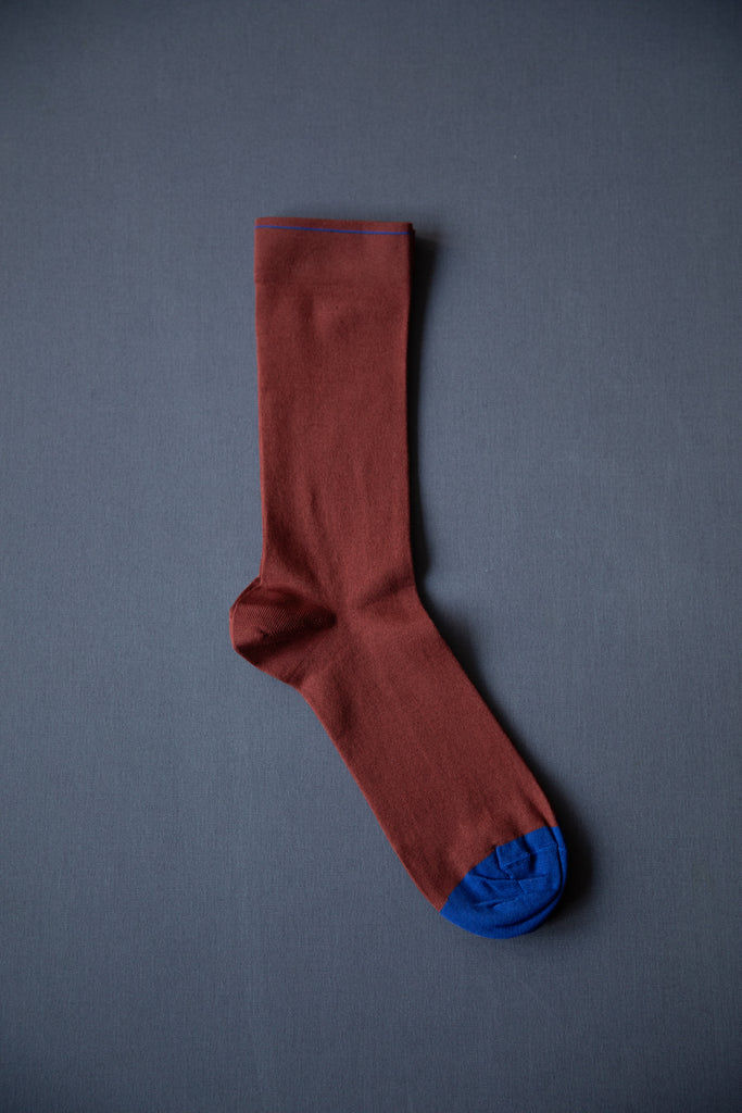 Bonne Maison | Maroon & Cobalt Socks