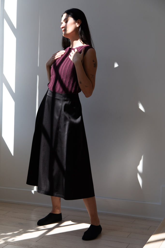 Sara Lanzi | Flared Skirt in Black