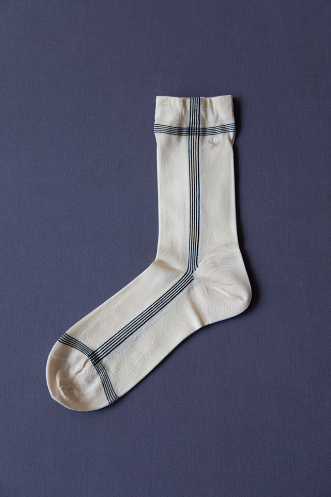 Antipast | Side Line Silk Socks in Ivory