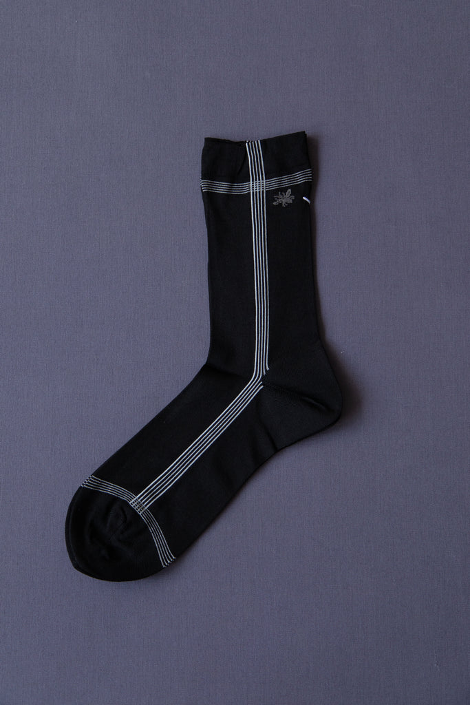 Antipast | Side Line Silk Socks in Black