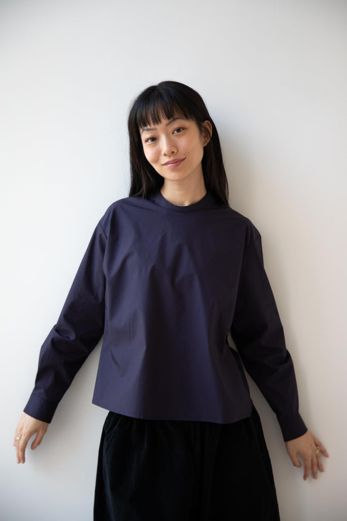 École De Curiosités | Tao Shirt in Navy Cotton