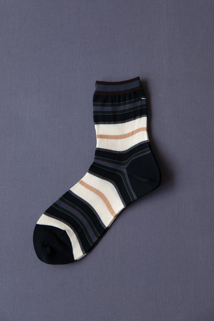 Antipast | Random Line Socks in Black
