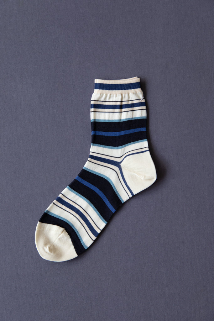 Antipast | Random Line Socks in Ivory