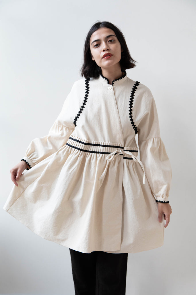 Aseedonclöud | Shepherd Wrap Front Blouse in Off White