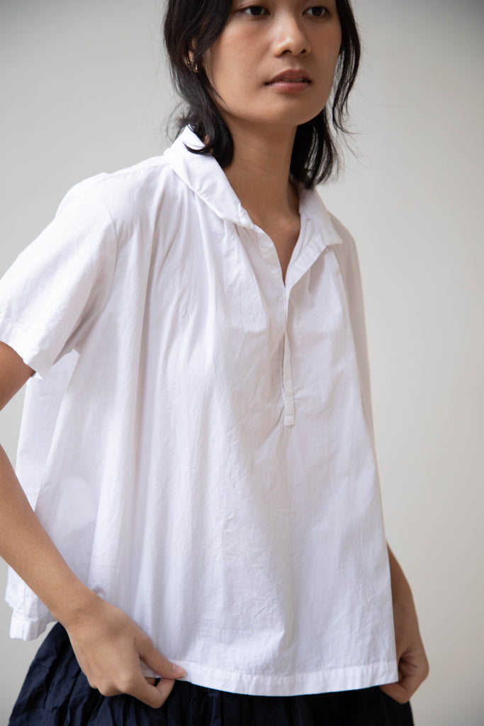 Gallego Desportes | Short Sleeve Mini Red Cross Shirt in White