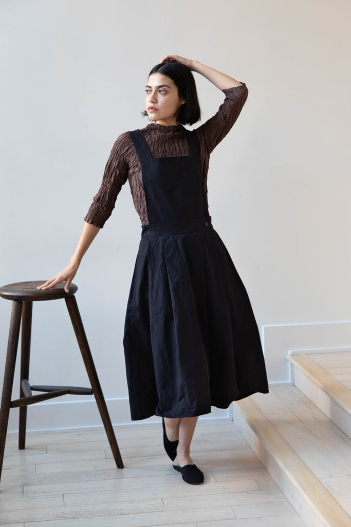 Risa Nakamura | Apron Skirt "G" in Washed Cotton Gabardine