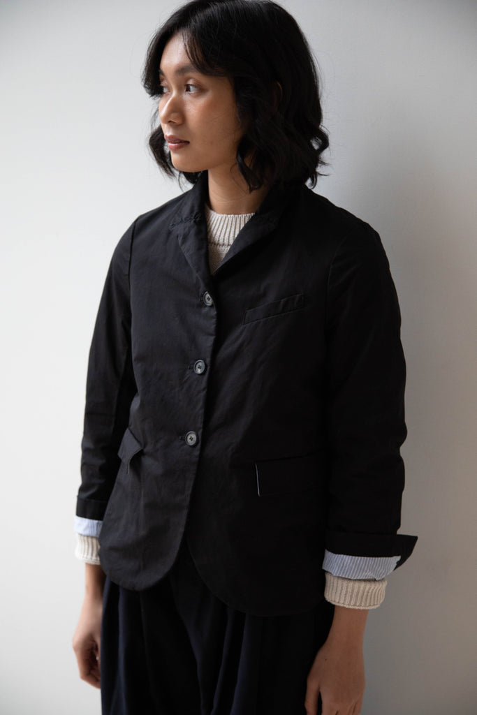 Bergfabel | Tyrol Jacket in Black Cotton