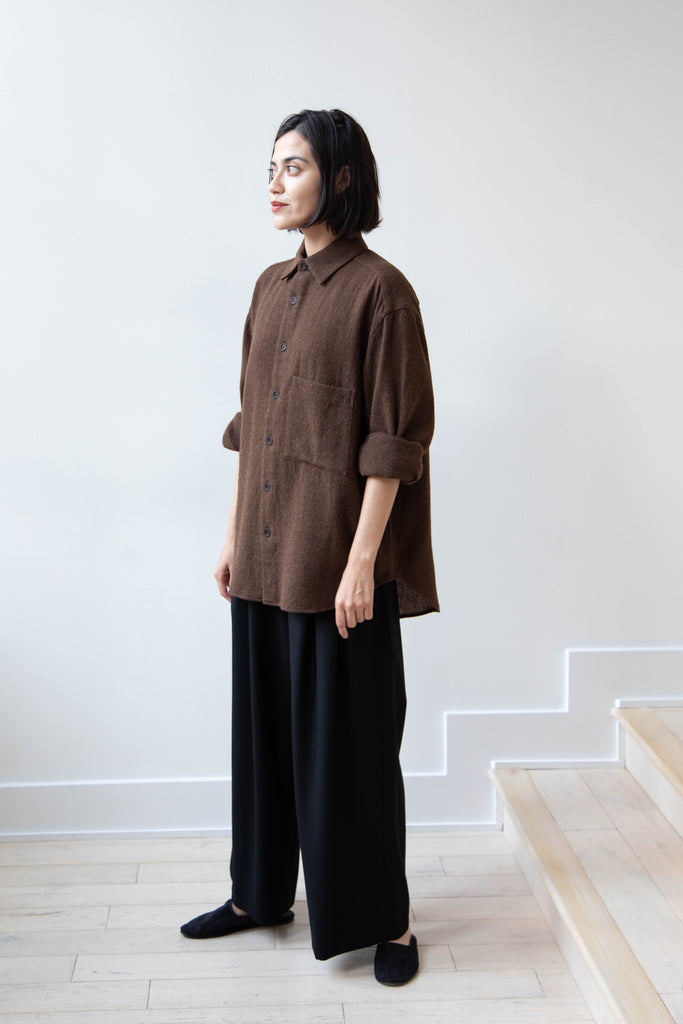 Evan Kinori | Big Shirt Two in Lightweight Wool Gauze