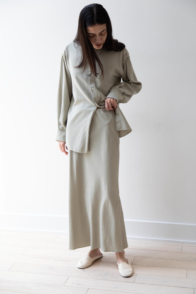Wright & Doyle | Bias Skirt in Linden Green