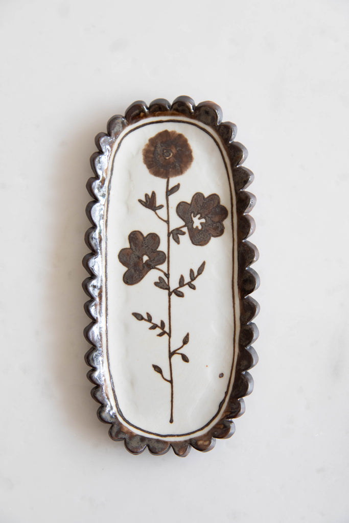 Stephanie Dawn Matthias | Scalloped Tray in Alpage Floral
