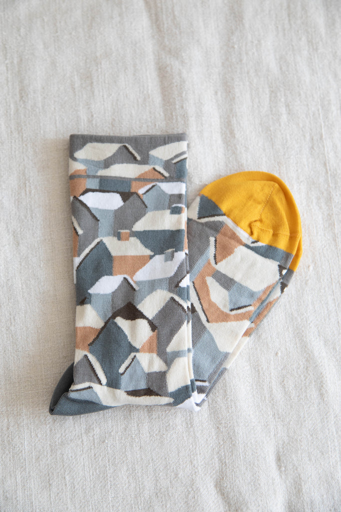 Bonne Maison | Snowy Town Sock