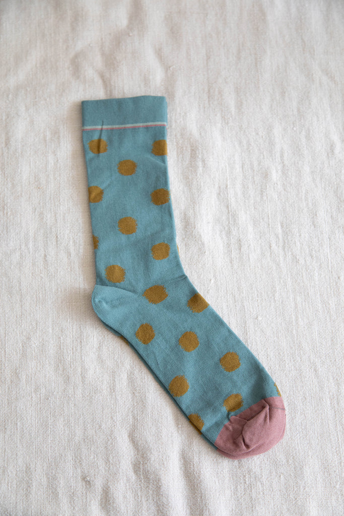 Bonne Maison | Teal Dot Sock