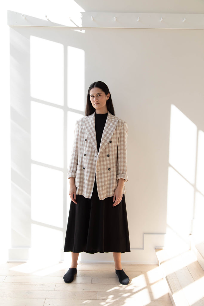 Barena Venezia | Double Breasted Blazer in Cream Check