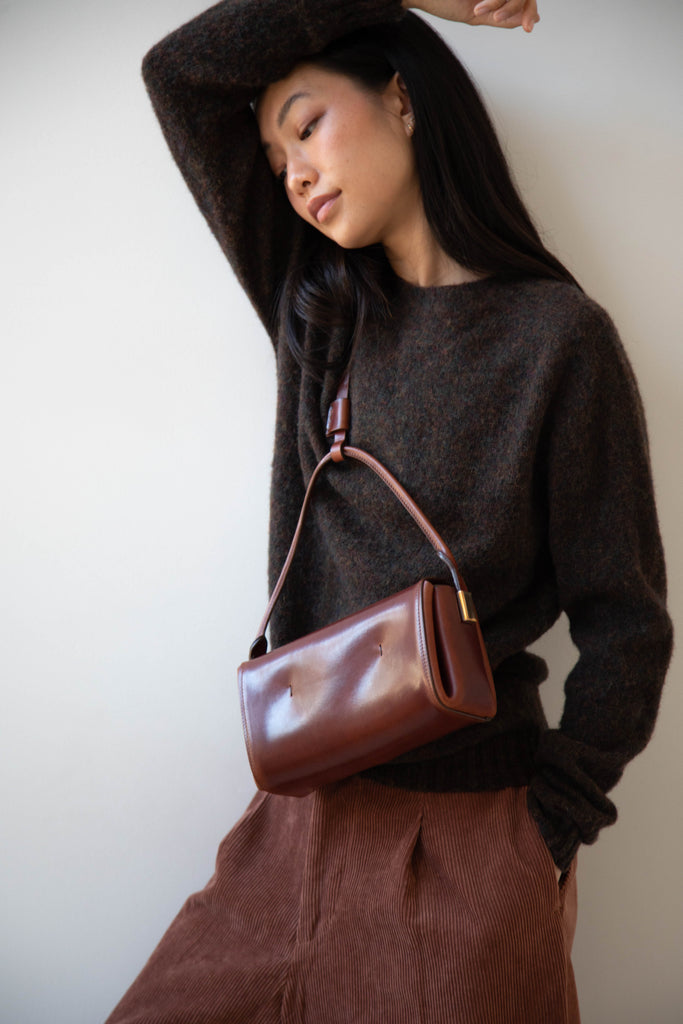 Melete | Stella Sling Bag in Mahogany