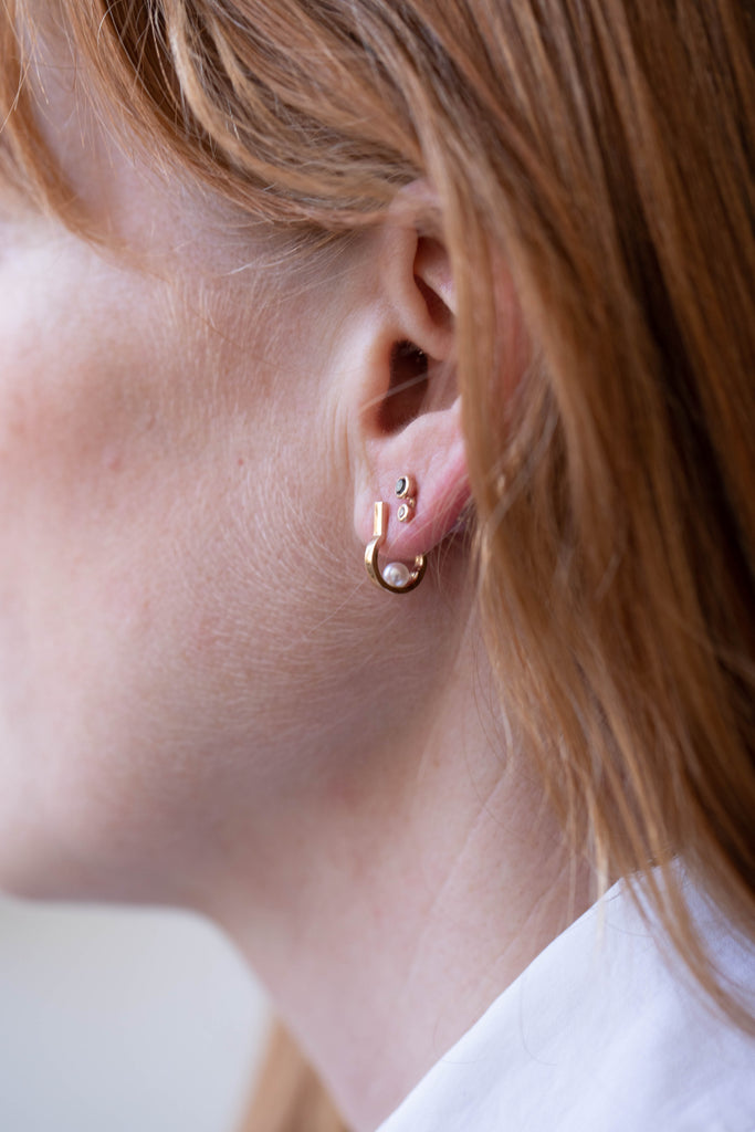 Hirotaka | Industria Mini Pearl Earrings