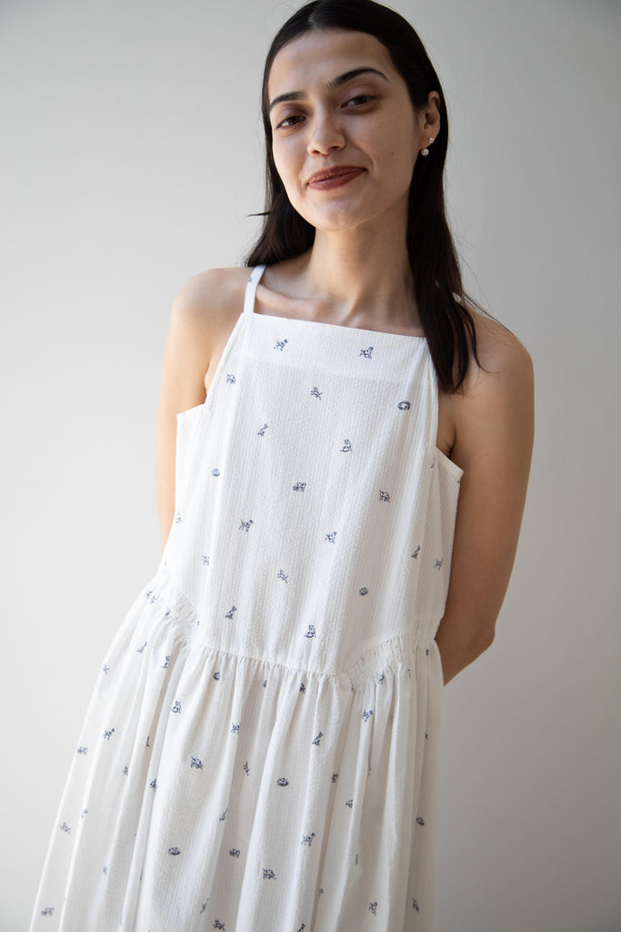 Aseedonclöud | Garden Instrumentalist Dress in the Companion Dog Print