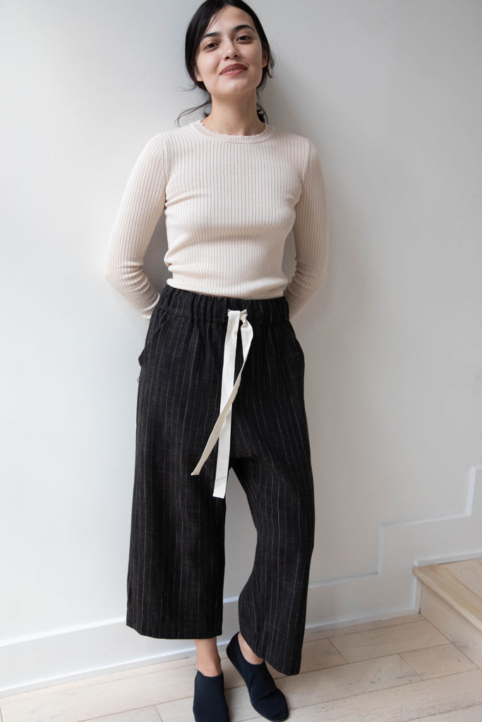 Album di Famiglia | Wide & Short Trousers in Pinstripe