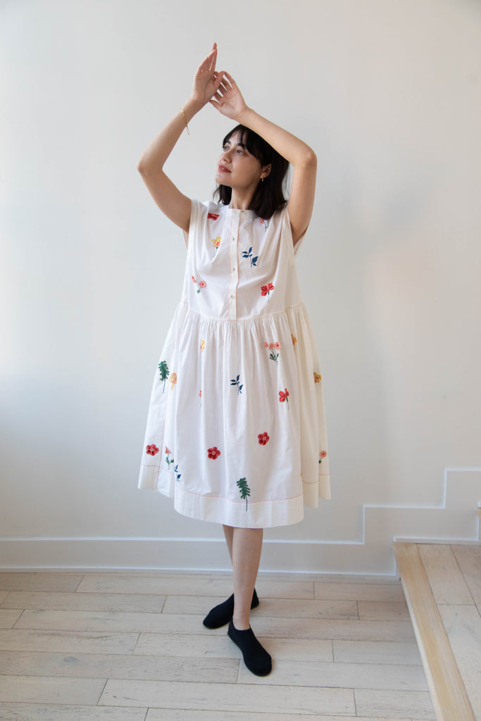Laïte | Cygne Dress in Garden Vines