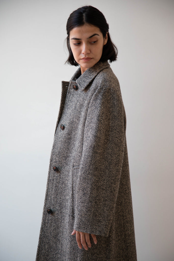 Teder | Tweed Coat in Grey