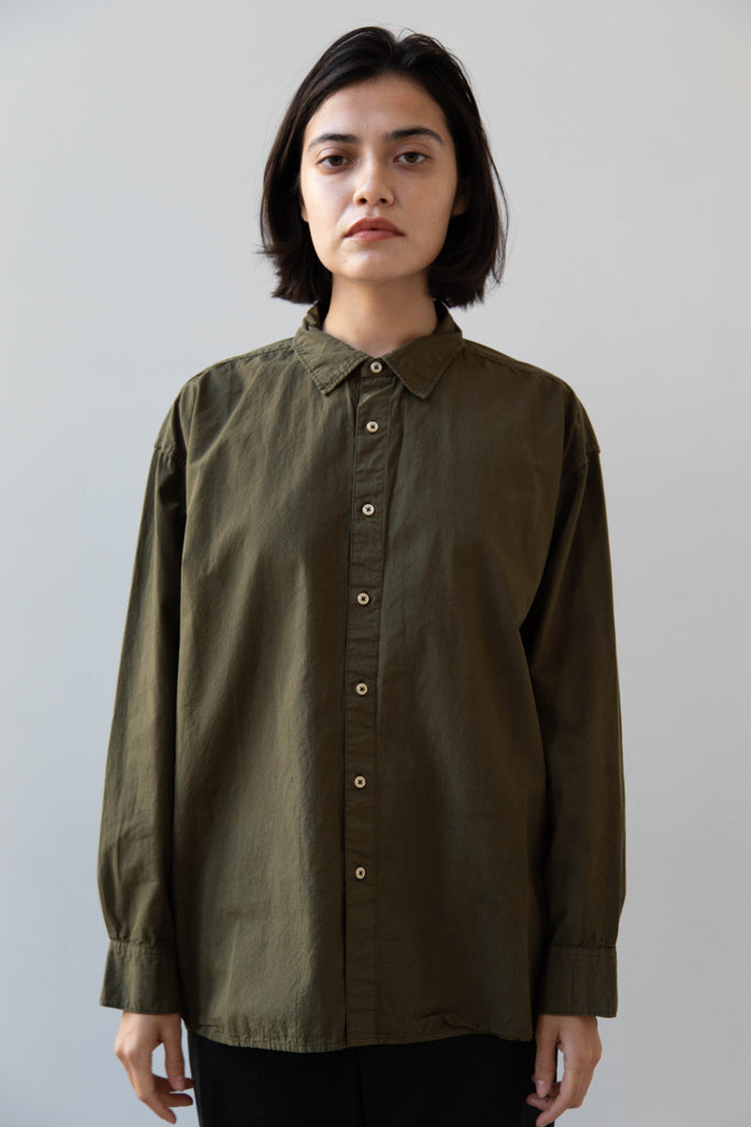 Armen | Collar Shirt in Olive