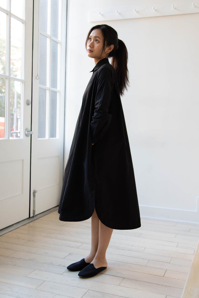 Casey Casey | Yuki Shirt Dress in Black