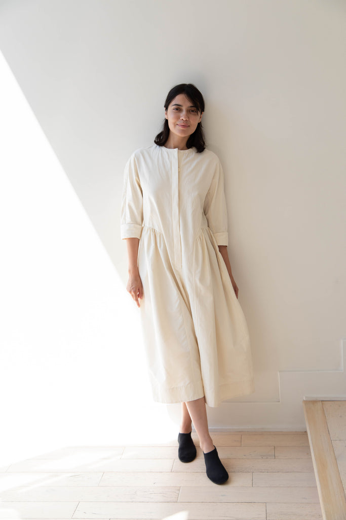 Tenne Handcrafted Modern | Side Gather Jumpsuit in Cream