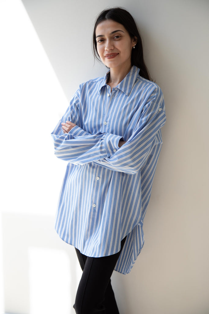 Wright & Doyle | Hand Tie Shirt in Zenith
