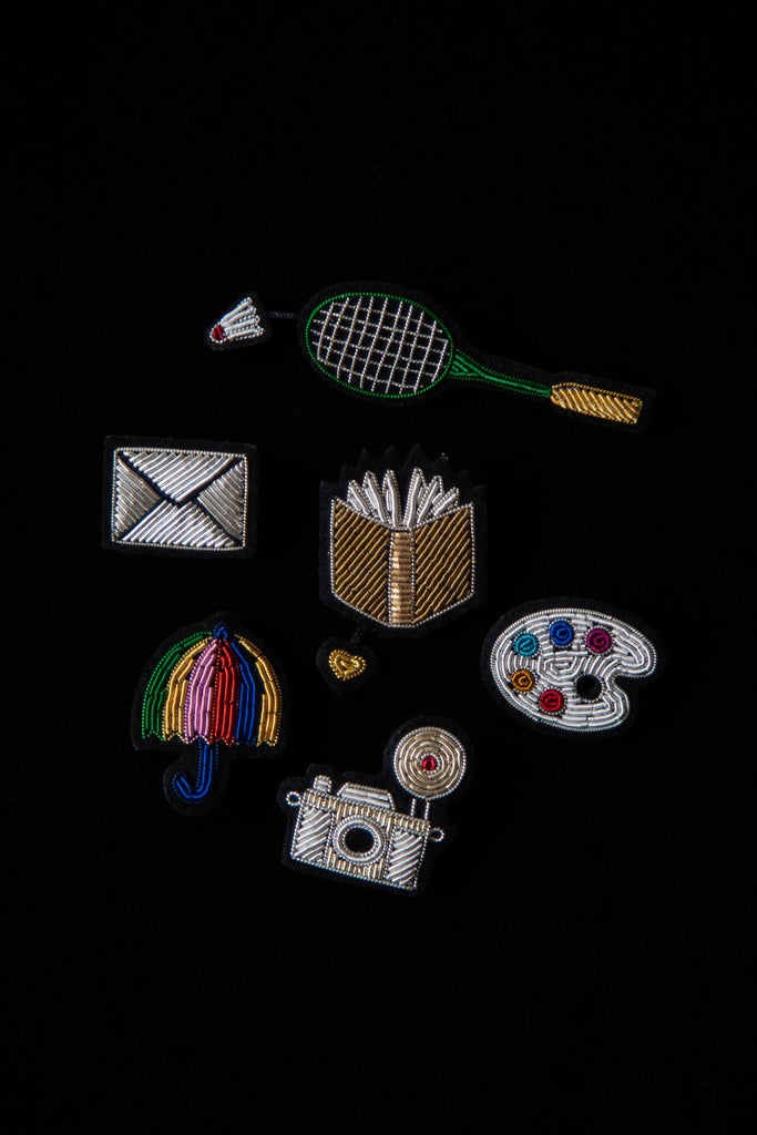 Embroidered Pins- Hobbies