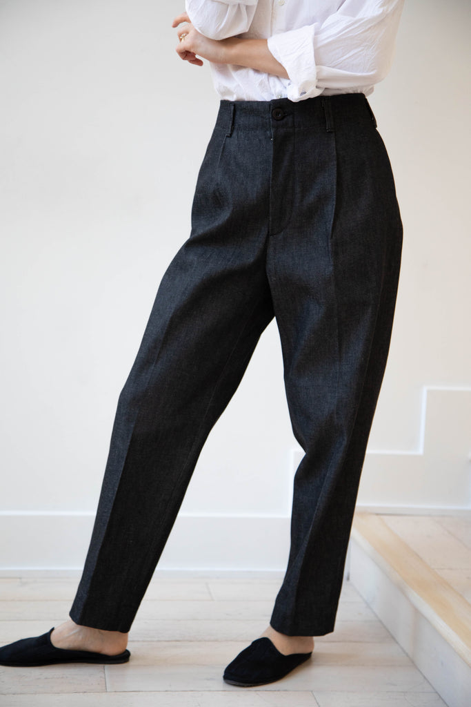 Aseedonclöud | HW Slacks in Black Denim