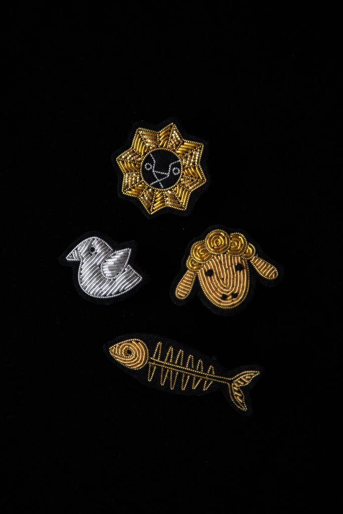 Embroidered Pins- Creatures