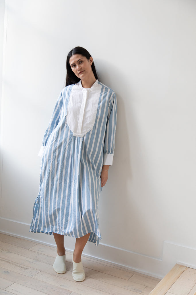 Bergfabel | Mia Dress in Big Blue Stripe