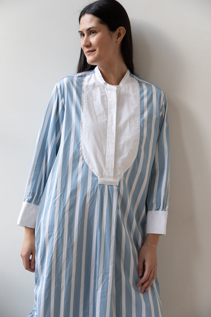 Bergfabel | Mia Dress in Big Blue Stripe