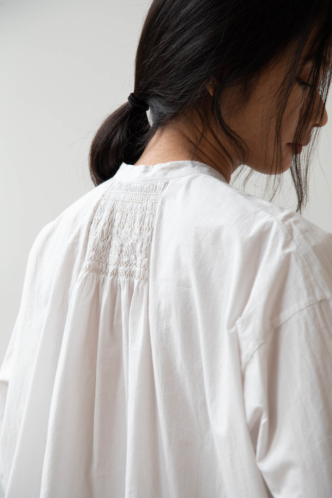 Arts & Science | Back Smocking Blouse in Vintage White