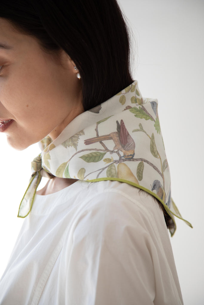 Aseedonclöud | Migratory Birds Scarf in Cotton Silk