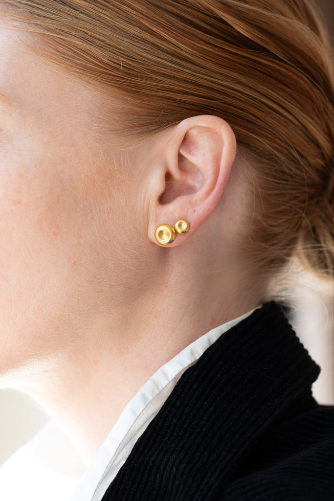 East Camp | XL Plop Studs in 22k Gold