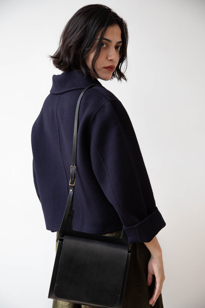 Melete | Reverie Messenger Bag in Black