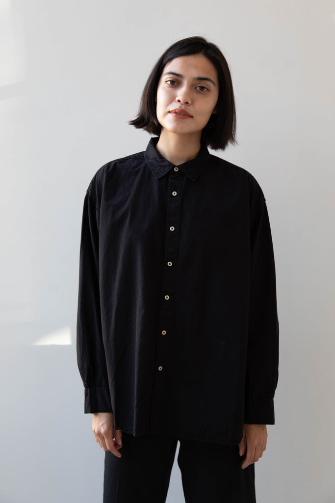 Armen | Collar Shirt in Black