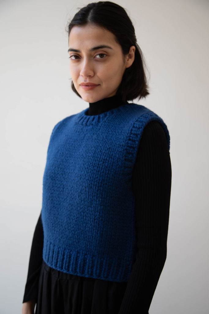 Le 17 Septembre | Wool Vest in Blue