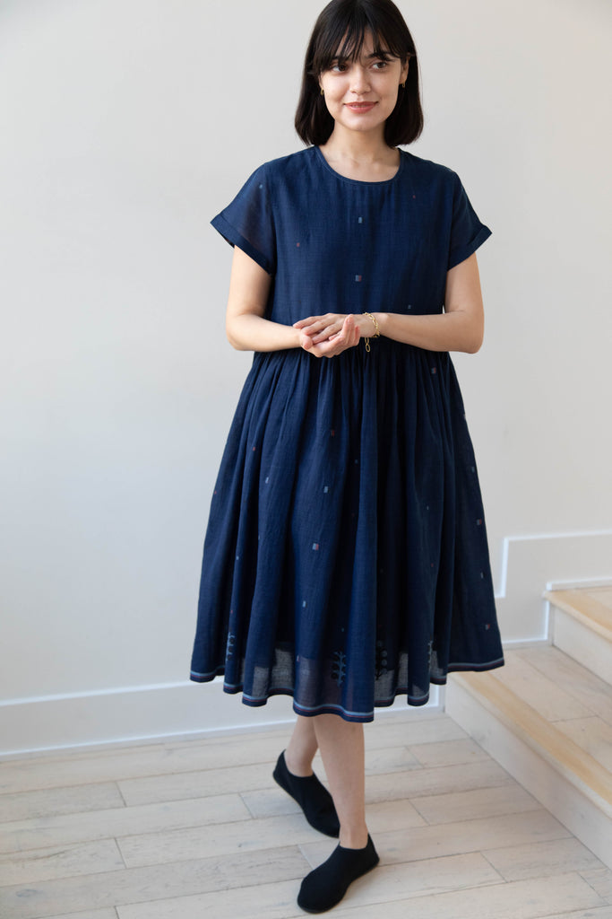 Rubia & Neel | Meryl Dress in Garden Jamdani