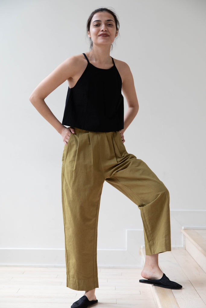 MHL | Side Closure Trousers in Light Olive