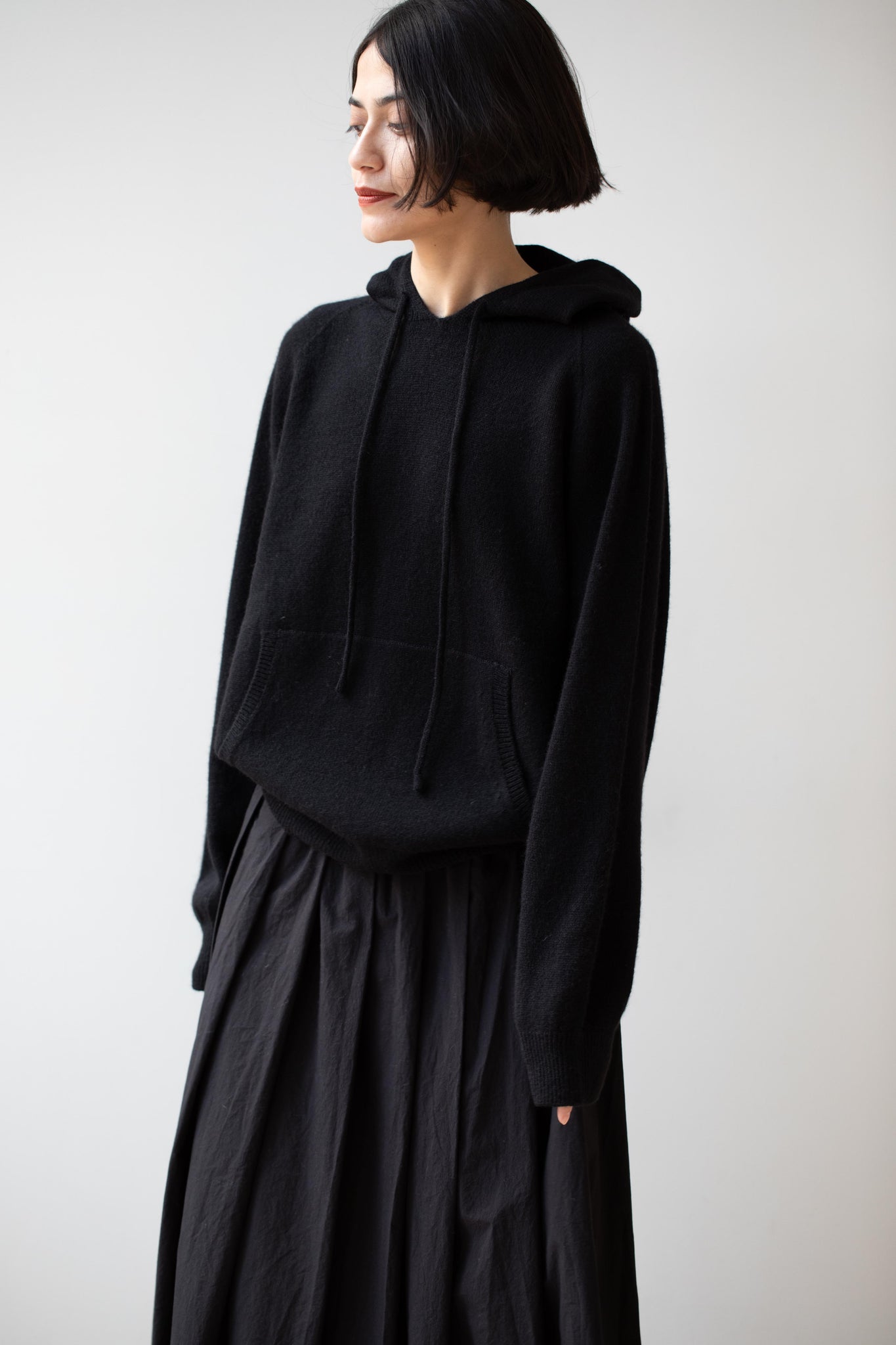 Nothing Written | Casa Knit Hoodie Sweater in Black