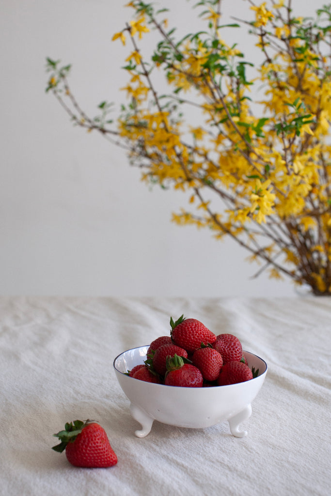 Feldspar | Medium Berry Bowl in Cobalt & White