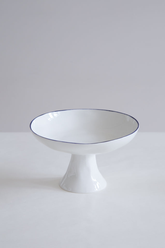 Feldspar | Fruit Bowl in White & Cobalt