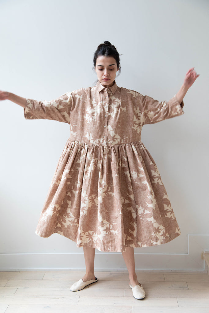 Casey Casey | Paga Rouch Dress Ikat Maple